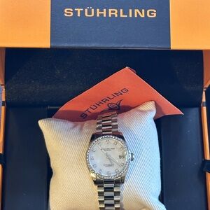 Stührling Mother of Pearl Diamond accent READ